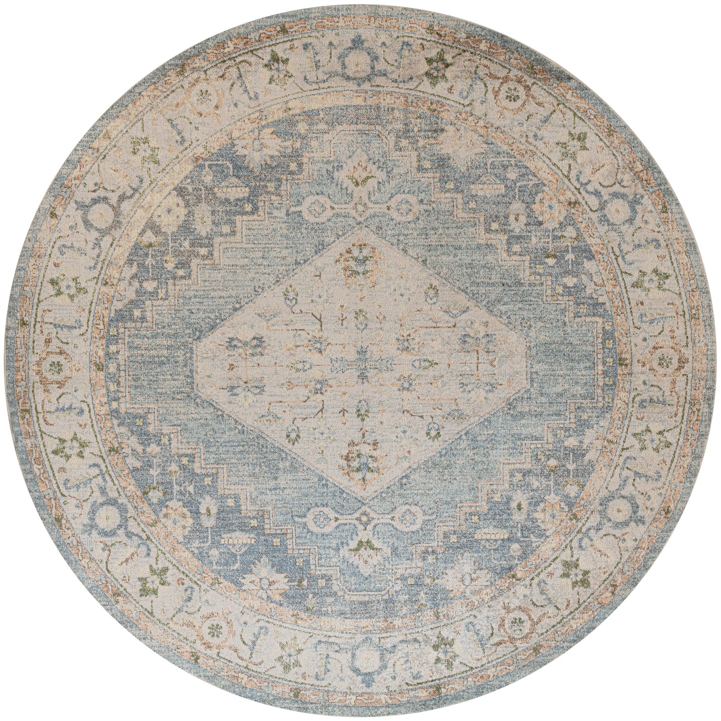 Nourison Abby Machine Washable Indoor only Persian Distressed Area Rug