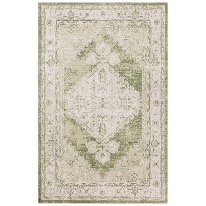 Nourison Abby Machine Washable Indoor only Persian Distressed Area Rug