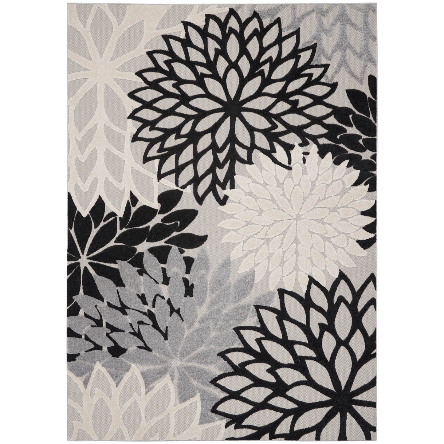 Nourison Alice Indoor/Outdoor Blue Floral Area Rug