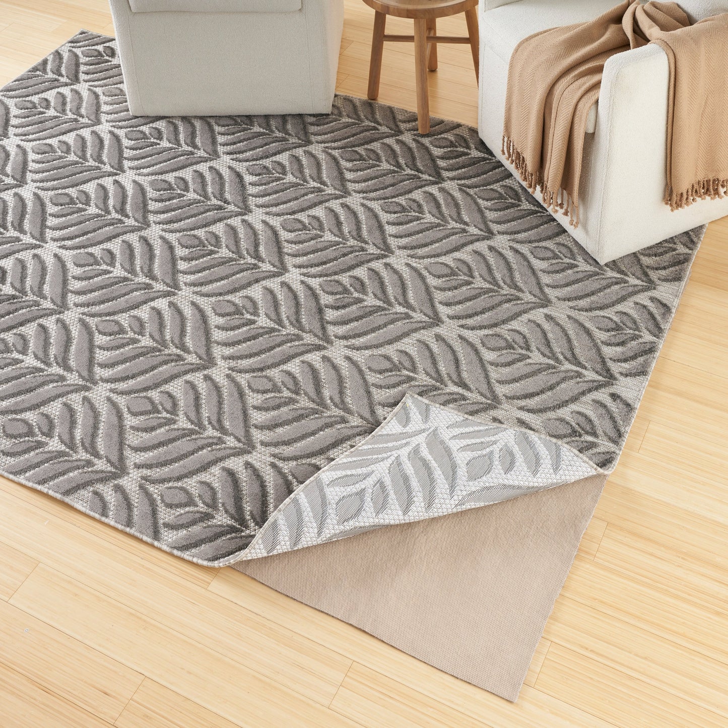 Nourison Anchor Indoor/Outdoor Rug Pad - Tan