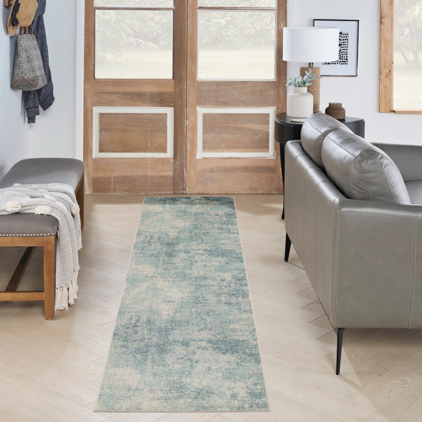Nourison Astra Machine Washable Abstract Area Rug