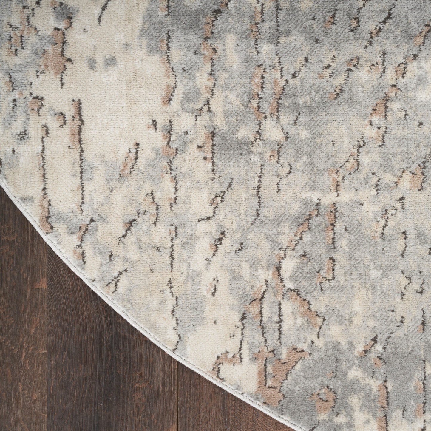 Nourison Concerto Distressed Abstract Beige Grey Area Rug