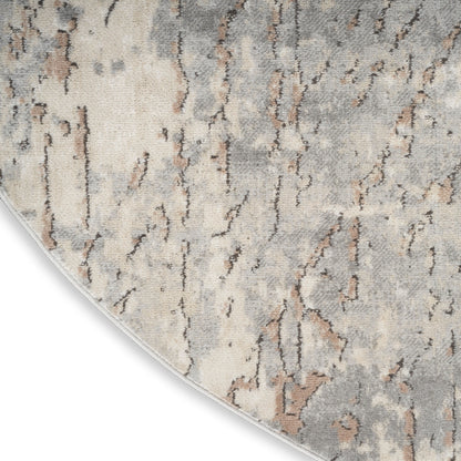 Nourison Concerto Distressed Abstract Beige Grey Area Rug