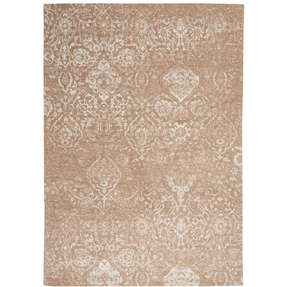 Nourison Damask Distressed Contemporary Area Rug