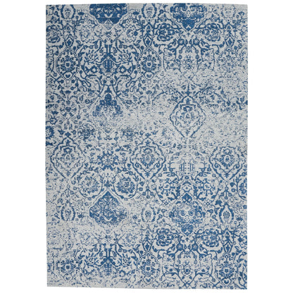 Nourison Damask Distressed Contemporary Area Rug
