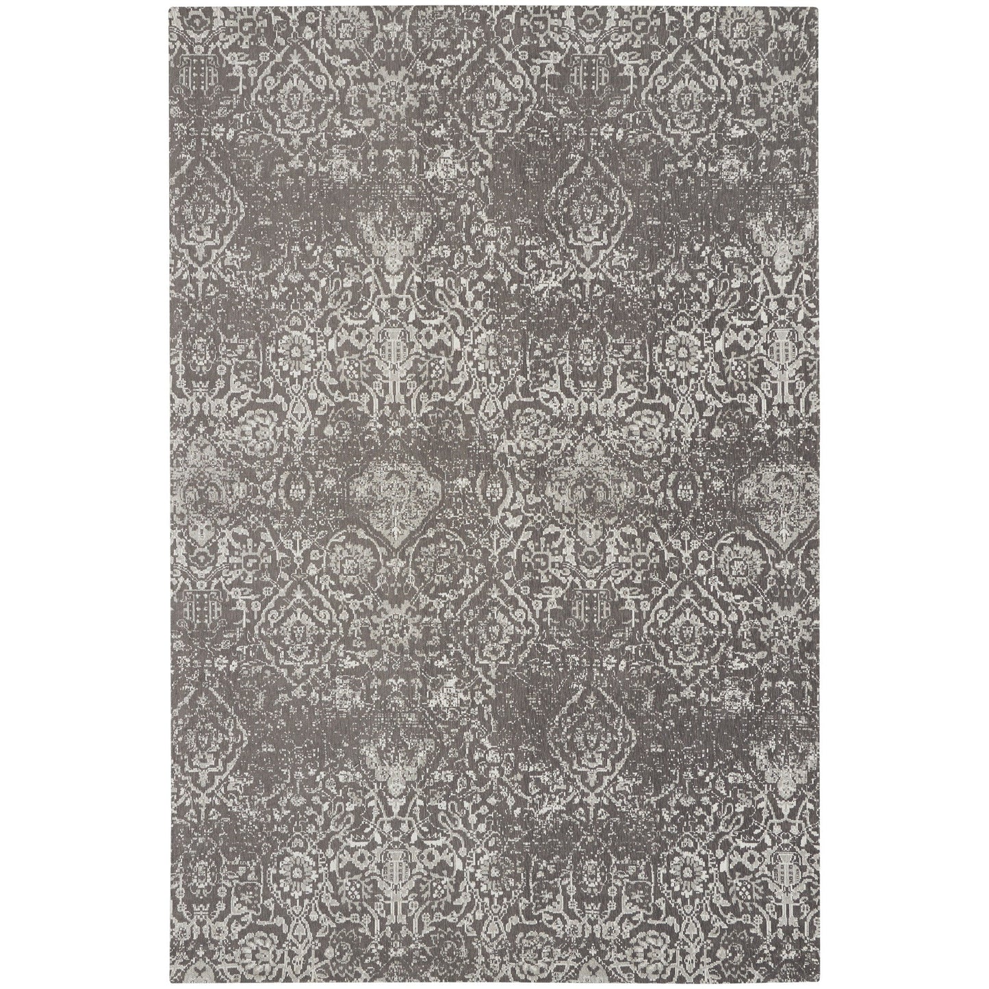Nourison Damask Distressed Contemporary Area Rug