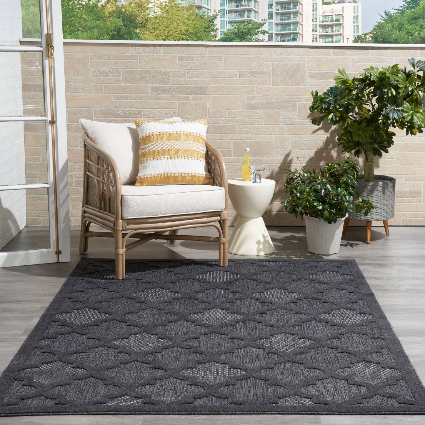 Nourison Easy Care Indoor/Outdoor Moroccan Trellis Area Rug