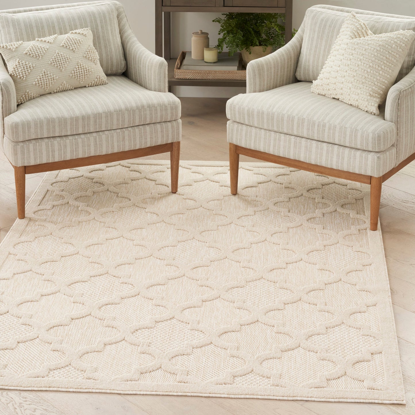 Nourison Easy Care Indoor/Outdoor Moroccan Trellis Area Rug