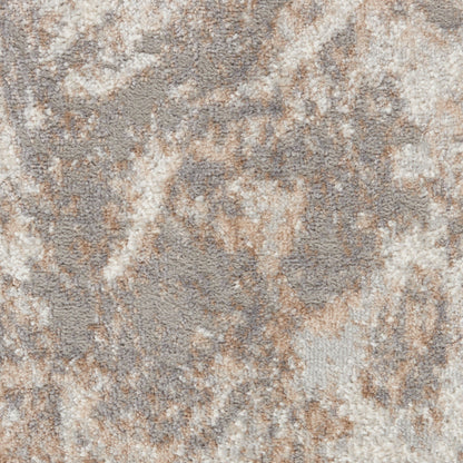 Nourison Elation Modern Abstract Ivory Grey Area Rug