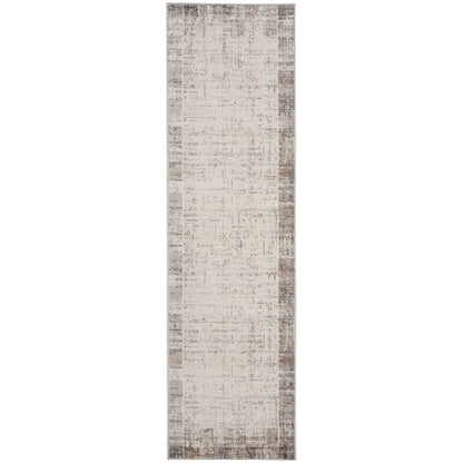 Nourison Emily Indoor only Ivory Grey Abstract Area Rug