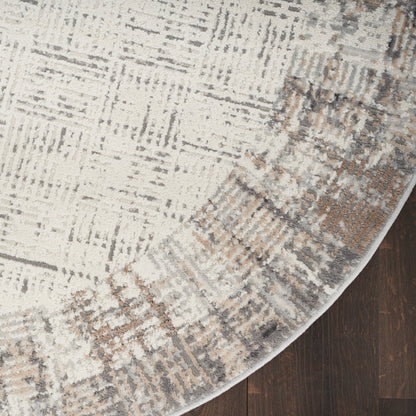 Nourison Emily Indoor only Ivory Grey Abstract Area Rug