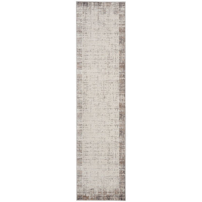 Nourison Emily Indoor only Ivory Grey Abstract Area Rug