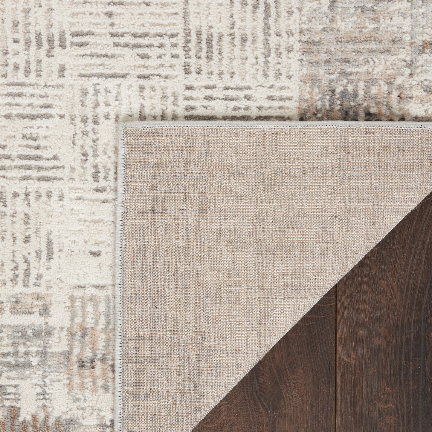 Nourison Emily Indoor only Ivory Grey Abstract Area Rug