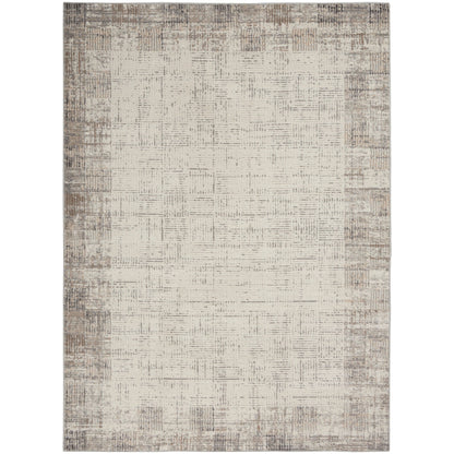 Nourison Emily Indoor only Ivory Grey Abstract Area Rug