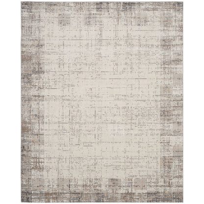 Nourison Emily Indoor only Ivory Grey Abstract Area Rug
