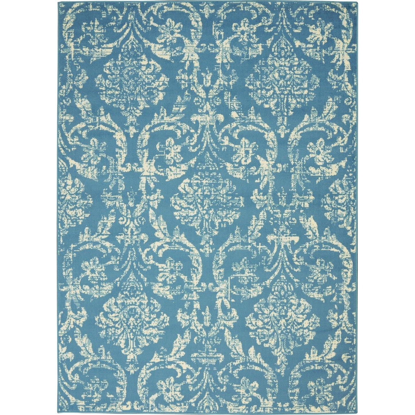 Nourison Jubilant Vintage Farmhouse Damask Area Rug