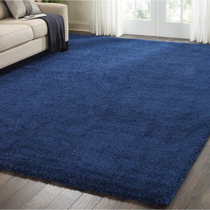 Nourison Malibu Shag Modern Plush Solid Area Rug