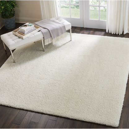 Nourison Malibu Shag Modern Plush Solid Area Rug