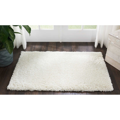 Nourison Malibu Shag Modern Plush Solid Area Rug