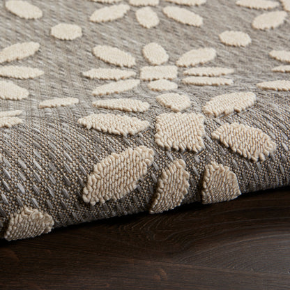 Nourison Palamos Modern Floral Hi Low Geometric Indoor Outdoor Area Rug