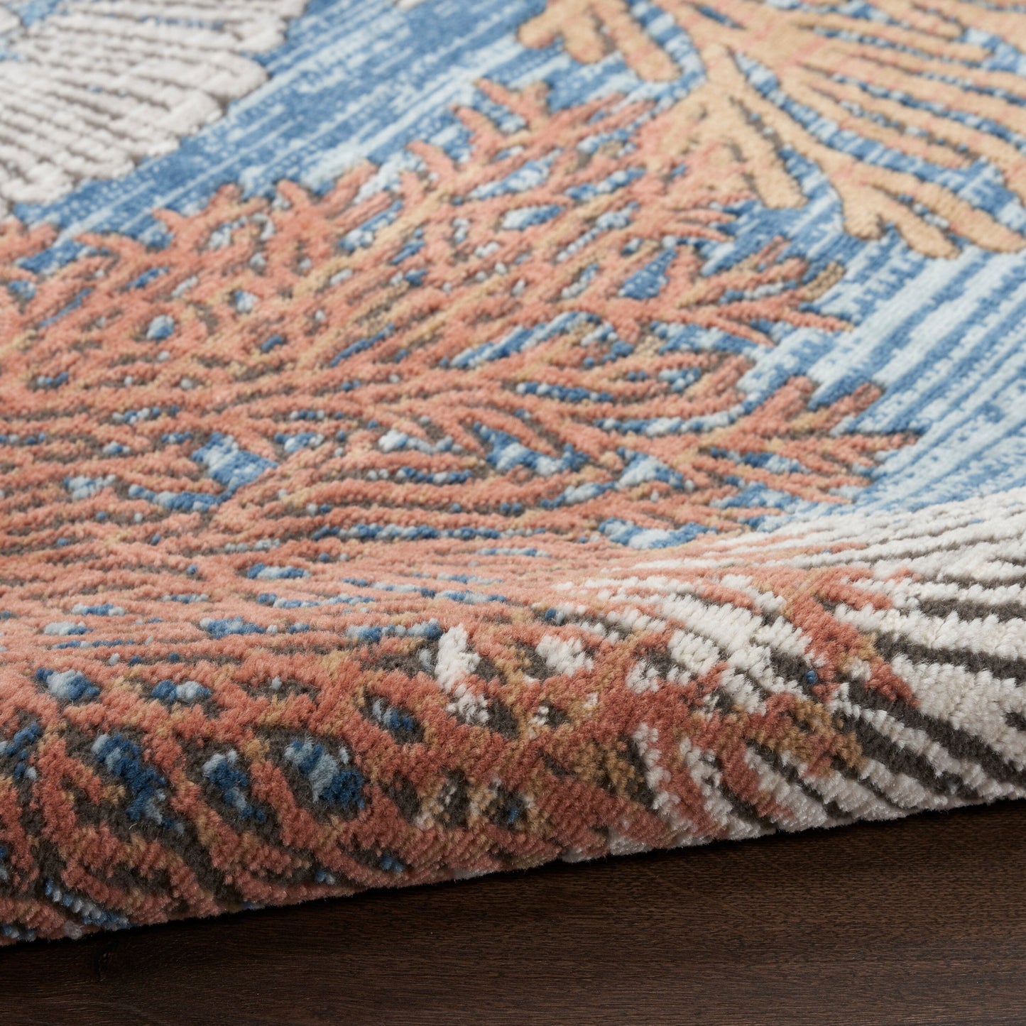 Nourison Pompeii Coastal Beach Shells and Coral Area Rug