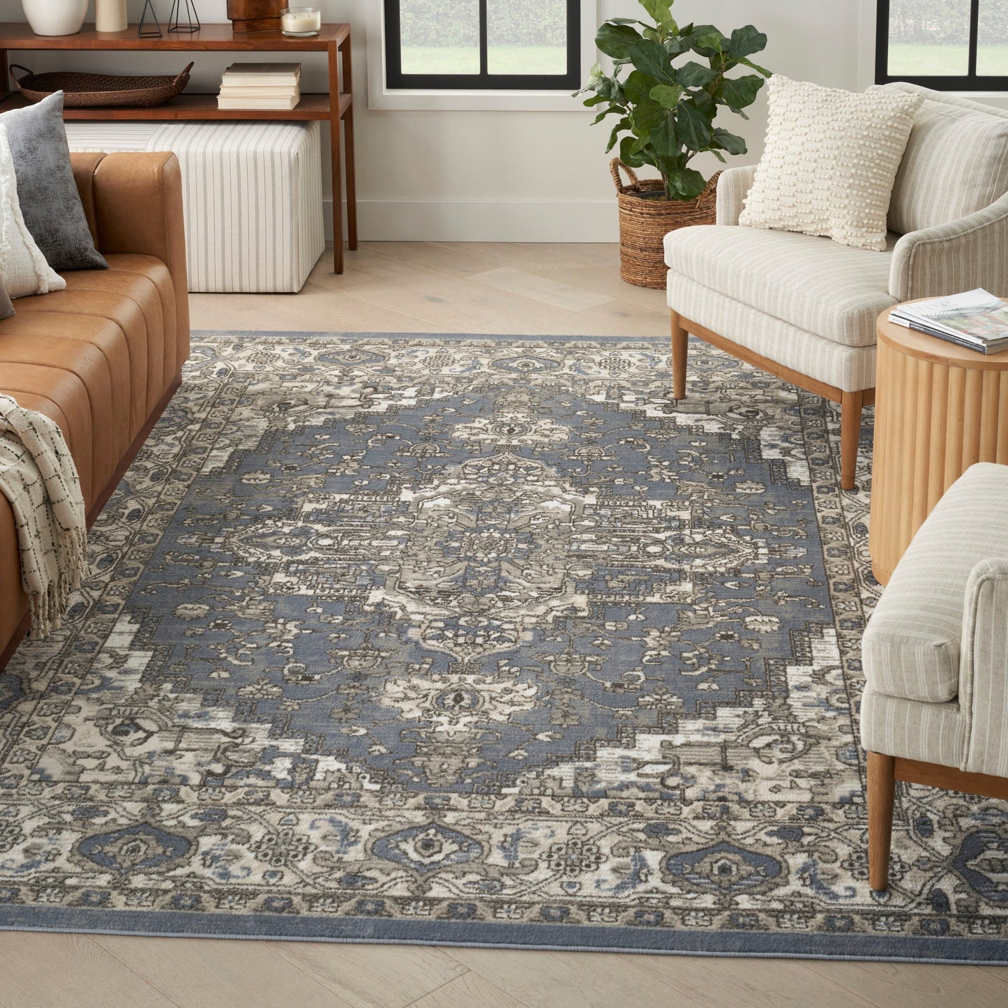 Nourison Quarry Indoor only Persian Area Rug.