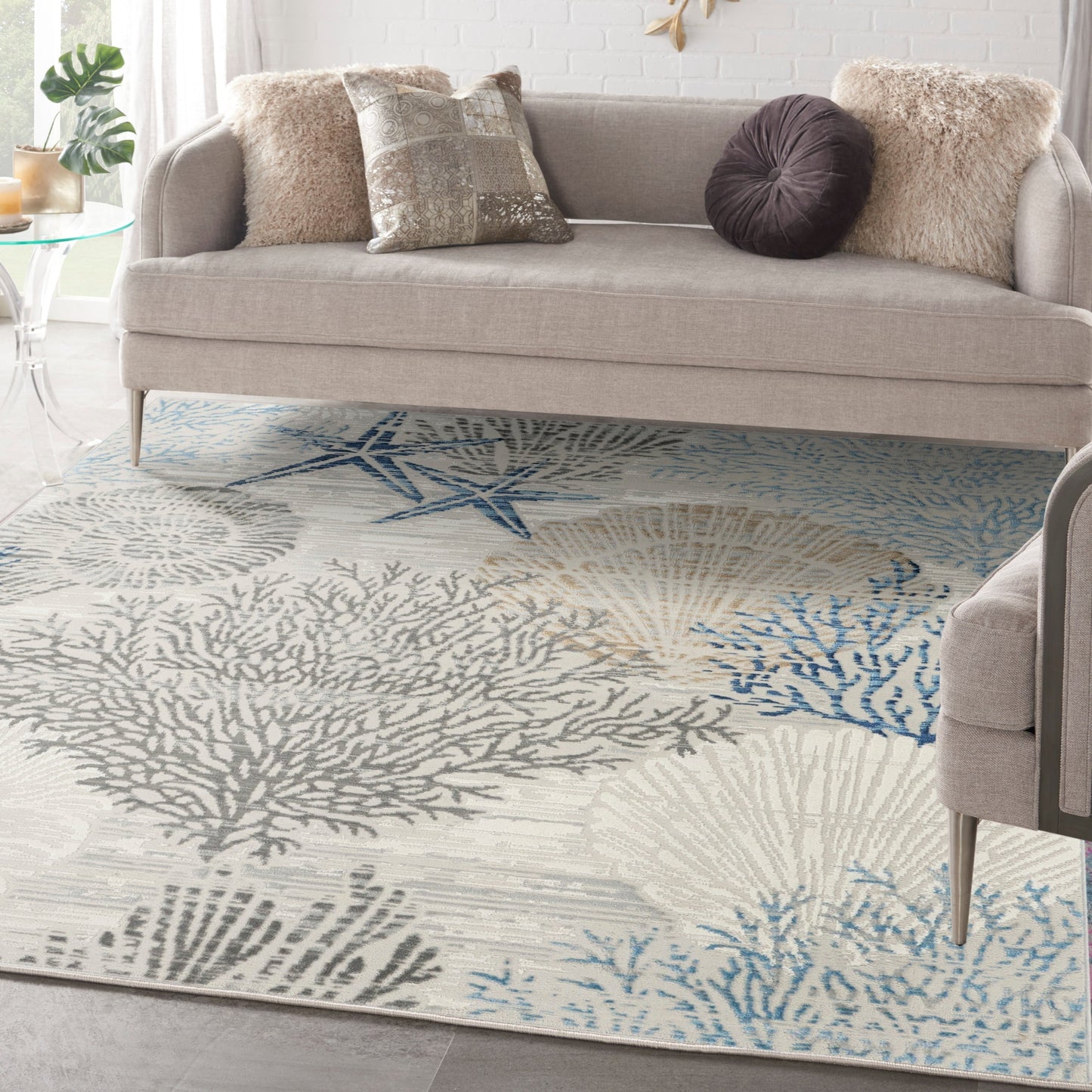Nourison Seaside Indoor only Nature Area Rug