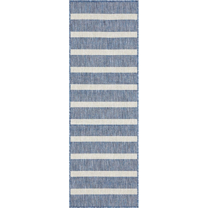 Nourison Selerno Indoor/Outdoor Striped Area Rug.