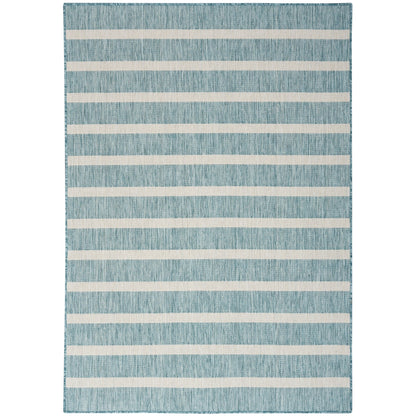 Nourison Selerno Indoor/Outdoor Striped Area Rug.