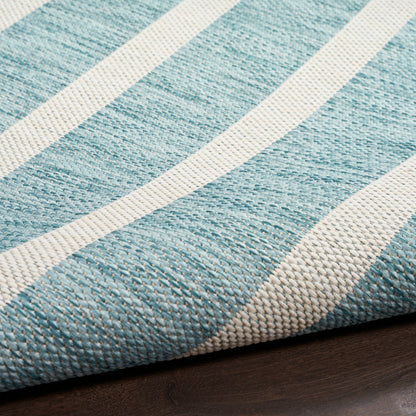 Nourison Selerno Indoor/Outdoor Striped Area Rug.