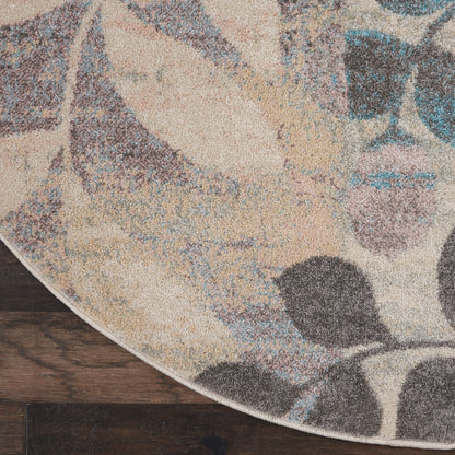 Nourison Tranquil Floral Leaves Area Rug