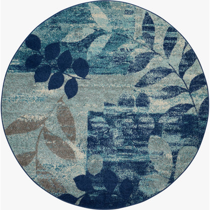 Nourison Tranquil Floral Leaves Area Rug