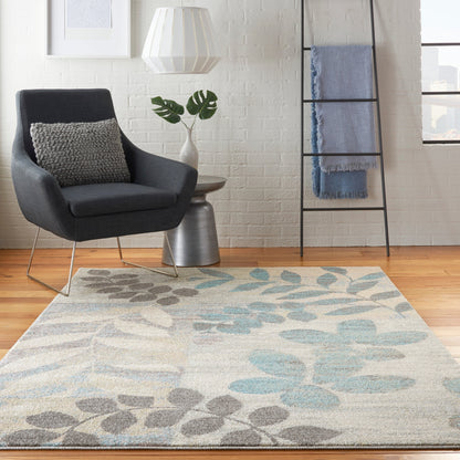 Nourison Tranquil Floral Leaves Area Rug