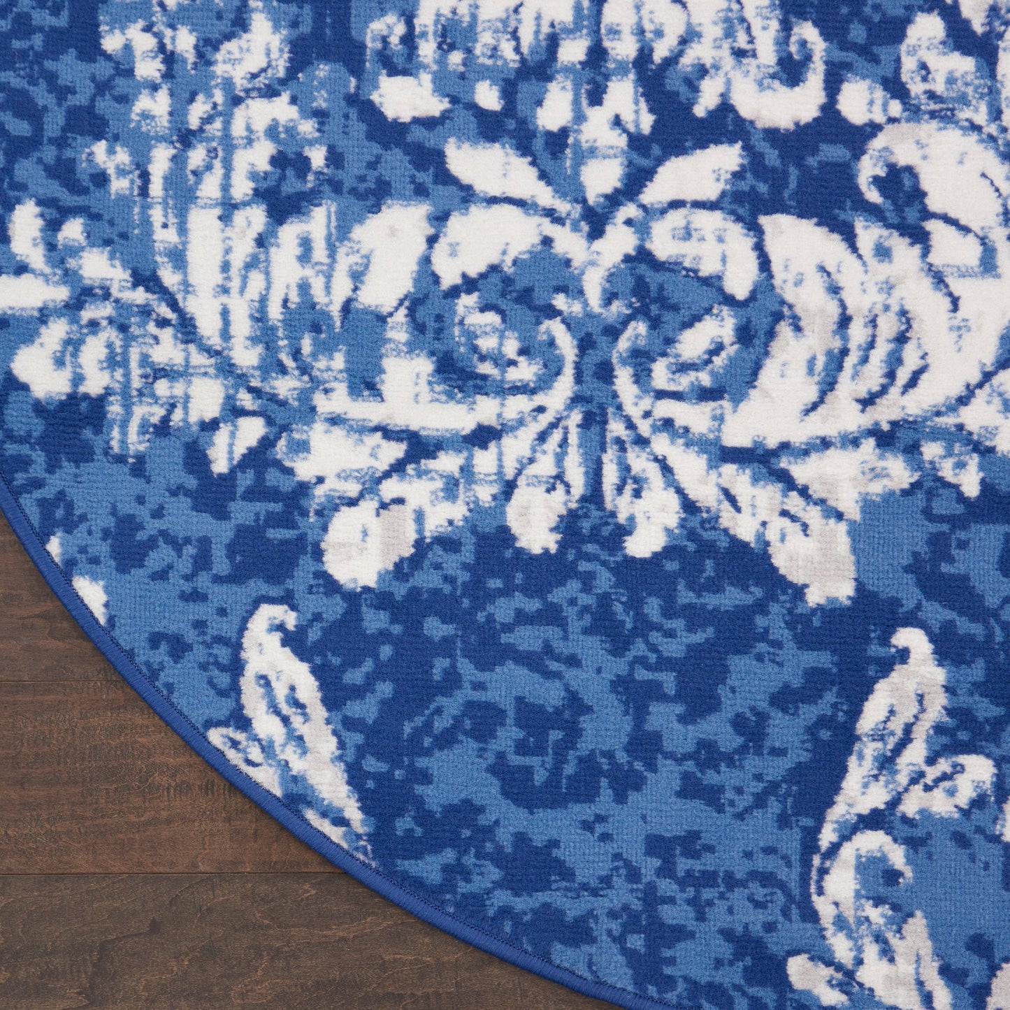 Nourison Whimsicle French Country Botanical Ivory Navy Area Rug