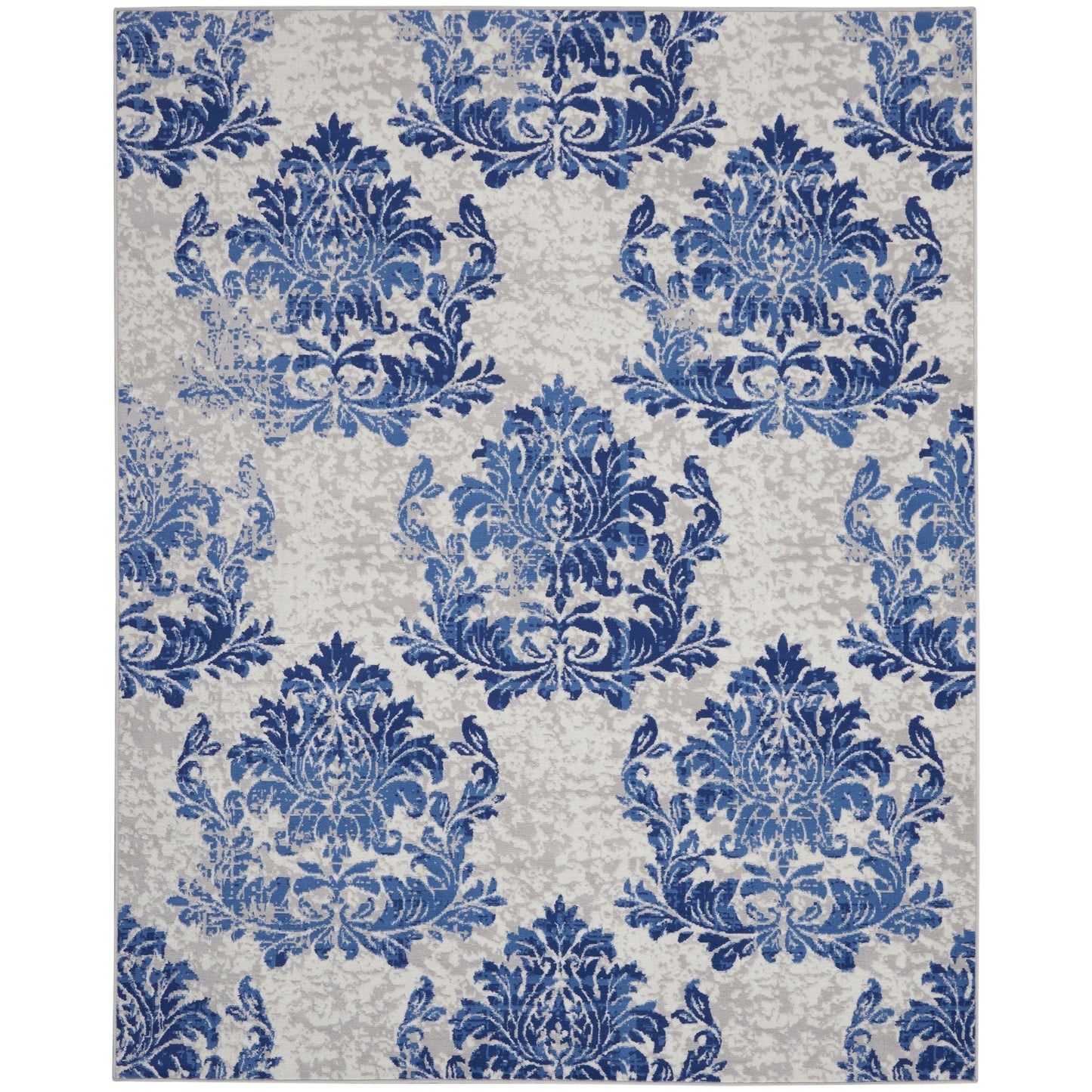 Nourison Whimsicle French Country Botanical Ivory Navy Area Rug