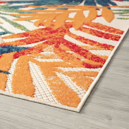 Origin Coastal Floral Indoor/Outdoor Area Rug.