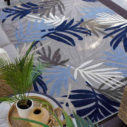 Origin Coastal Floral Indoor/Outdoor Area Rug.