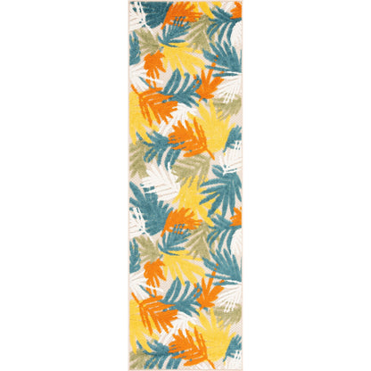 Origin Coastal Floral Indoor/Outdoor Area Rug.