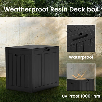 Outdoor Patio Storage Resin Lockable Deck Box