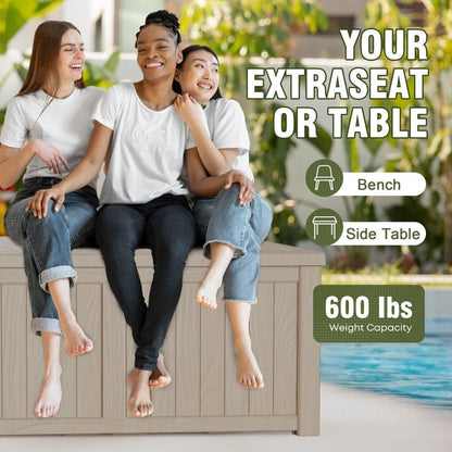 Outdoor Patio Storage Resin Lockable Deck Box