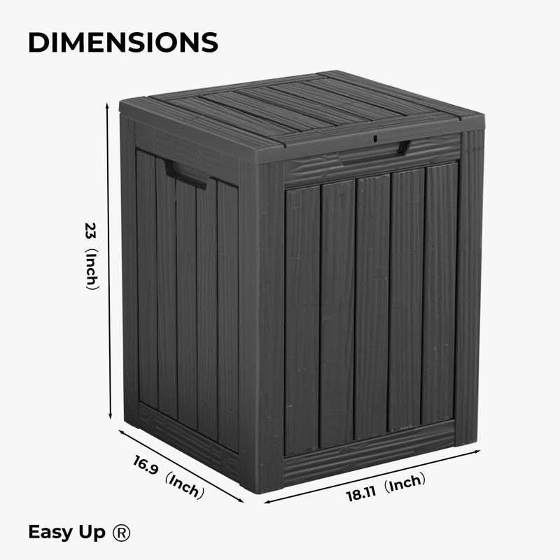 Outdoor Patio Storage Resin Lockable Deck Box