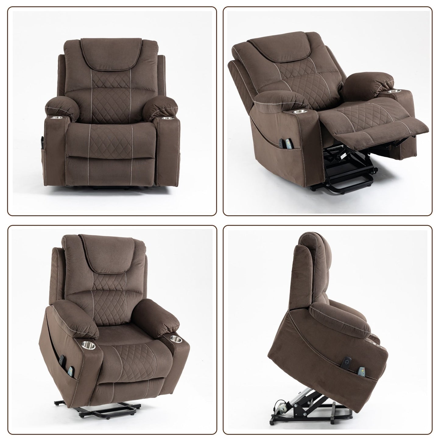 Oversized Electric Recliner Chair Elderly Power Lift Chair, 400 lbs.