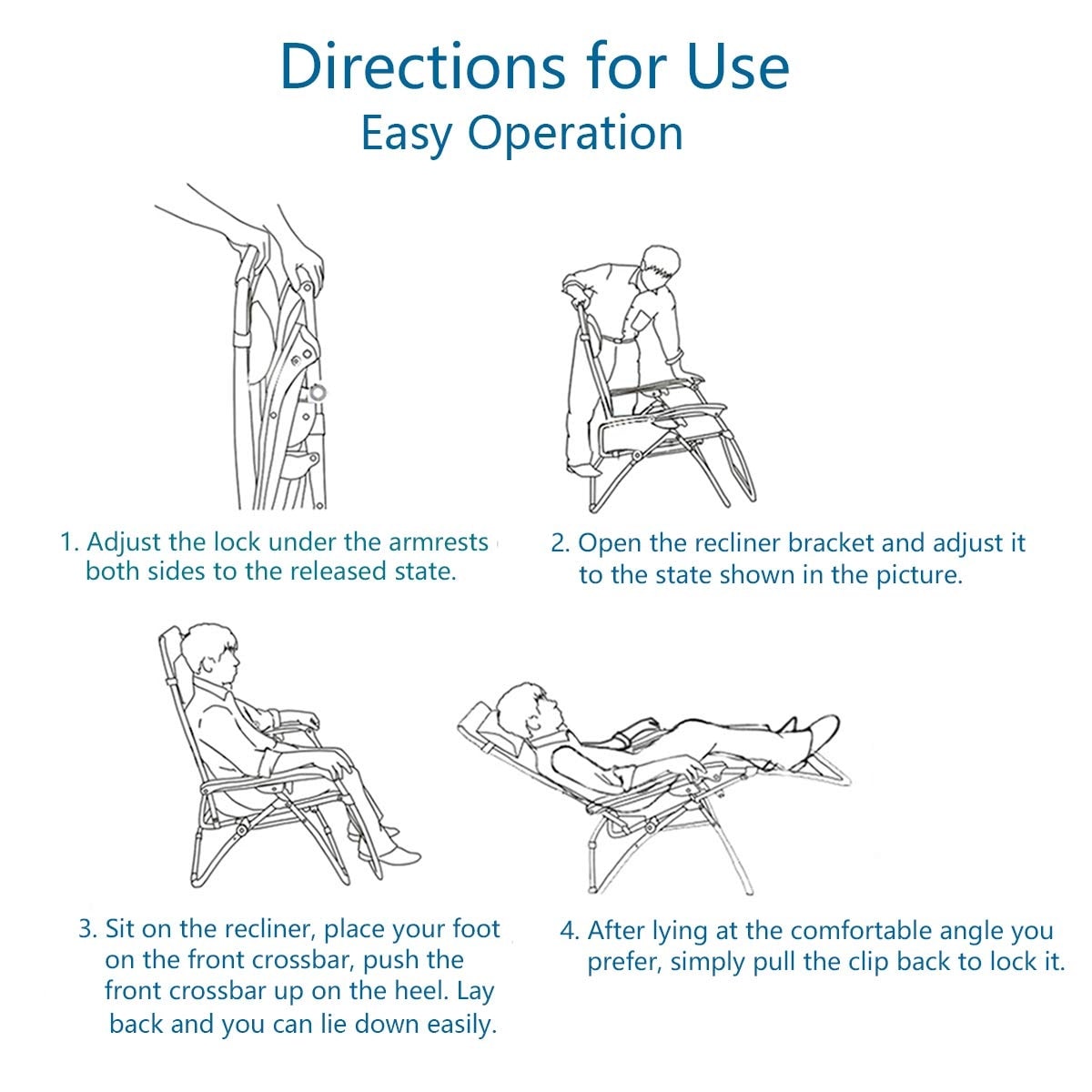 Fauteuil de salon surdimensionné XL rembourré à gravité zéro, accoudoirs larges, inclinable et réglable avec porte-gobelet - N/A