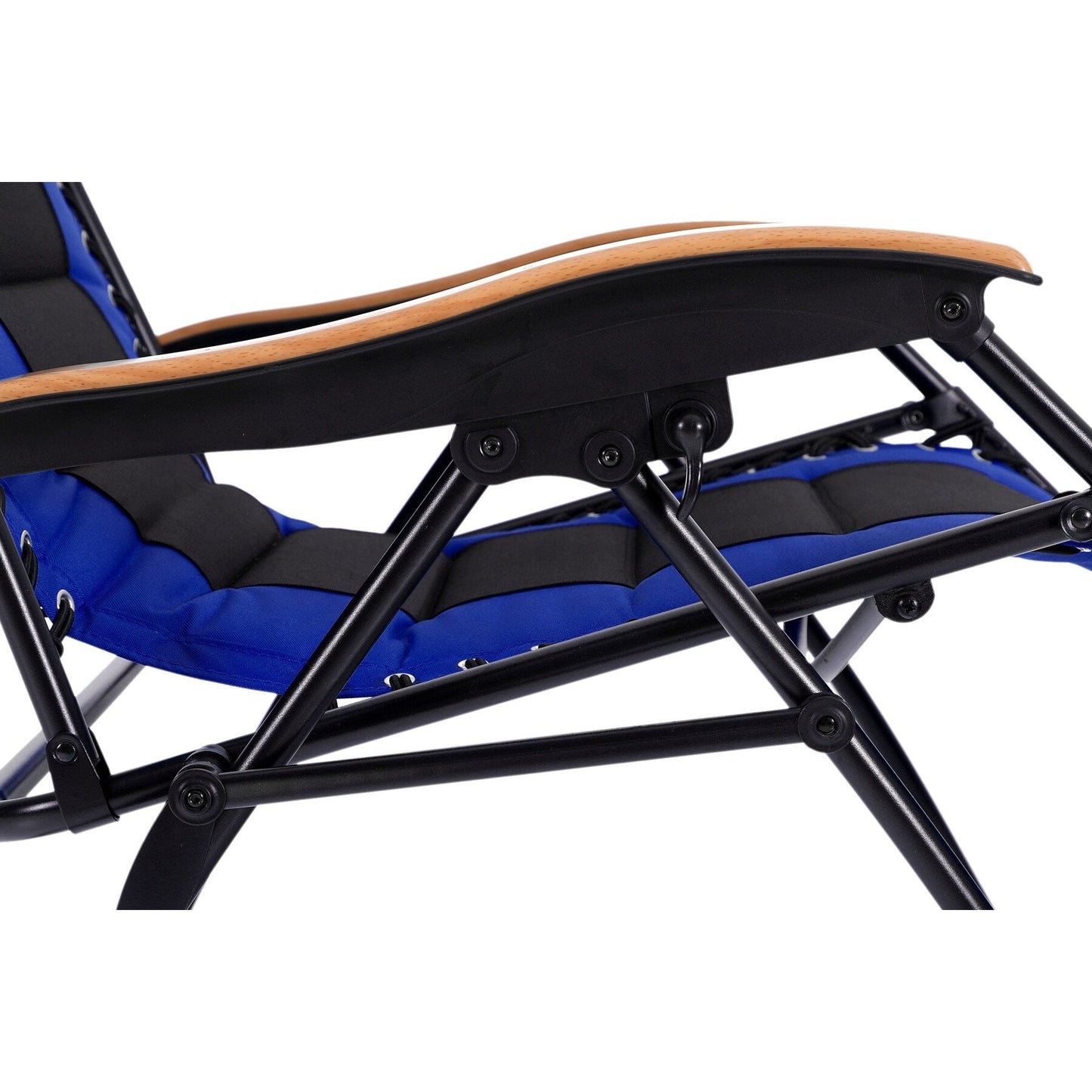 Fauteuil de salon surdimensionné XL rembourré à gravité zéro, accoudoirs larges, inclinable et réglable avec porte-gobelet - N/A