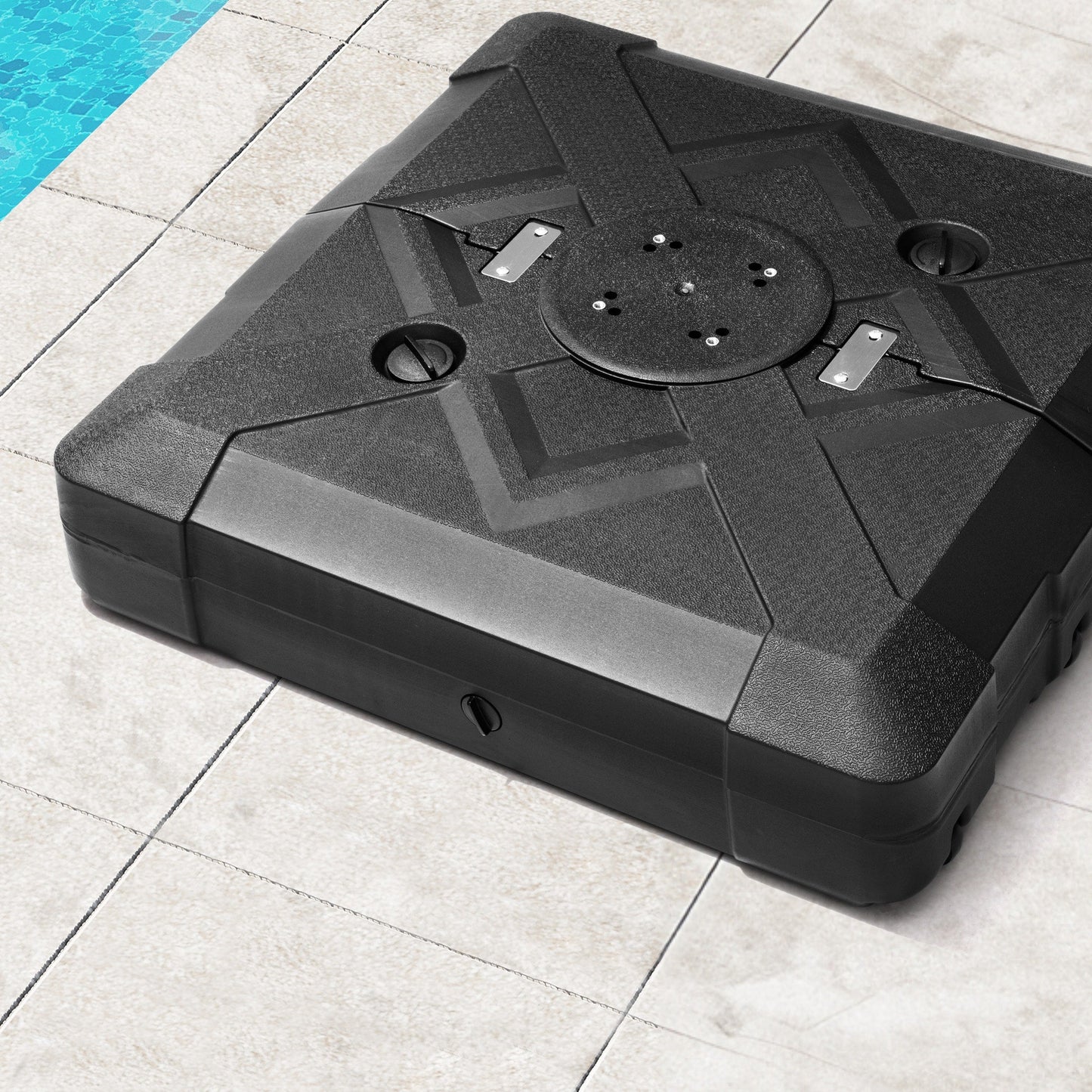 Base de parasol déporté Pellebant de 220 lb avec roulettes - N/A