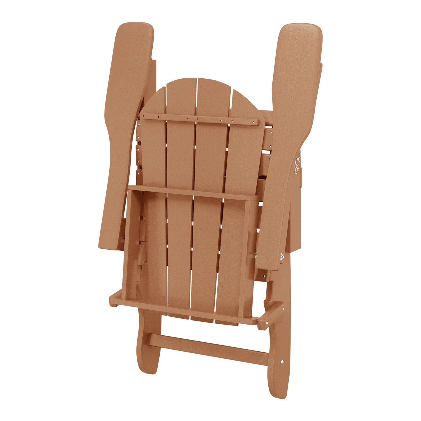 Chaise pliante Adirondack Polytrends Laguna résistante à la décoloration et aux intempéries pour patio extérieur
