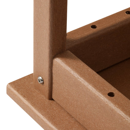 Polytrends Laguna Hdpe All Weather Outdoor Patio Rectangular Coffee Table