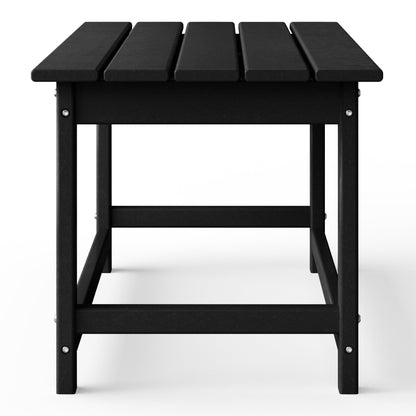 Polytrends Laguna Hdpe All Weather Outdoor Patio Rectangular Coffee Table