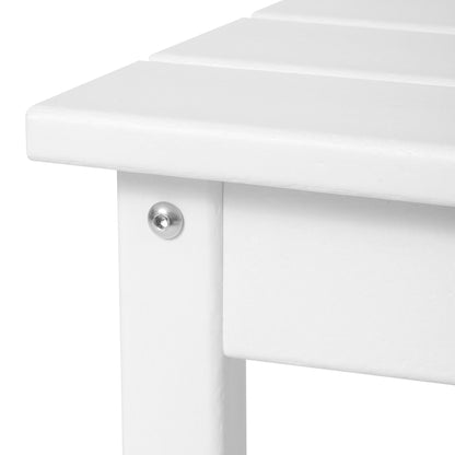 Polytrends Laguna Hdpe All Weather Outdoor Patio Rectangular Coffee Table