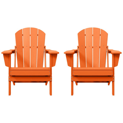 Chaises pliantes Adirondack Polytrends Laguna résistantes aux intempéries (lot de 2)
